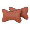 1/2PCS Universal Car Neck Pillows PU Leather Breathable Mesh Auto Car Neck Rest Headrest Cushion Pillow Car Interior