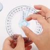 Circular 10cm Plastic 360 Degree Pointer Protractor Rulers Angle Finder For Student Stationery Gift Protractor