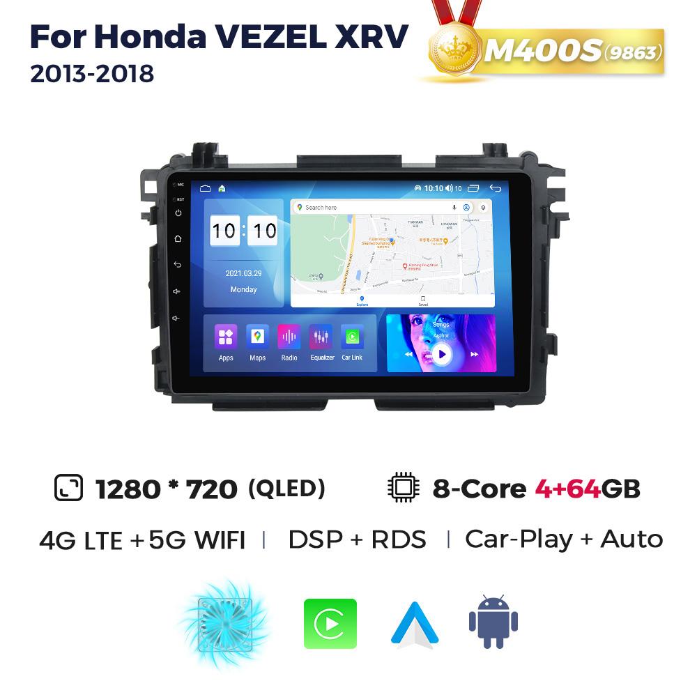 8+256G Android Auto Wireless CarPlay All In One автомобильное радио для Honda HR-V HRV XRV Vezel 2013-2019 стерео GPS мультимедийный плеер BT