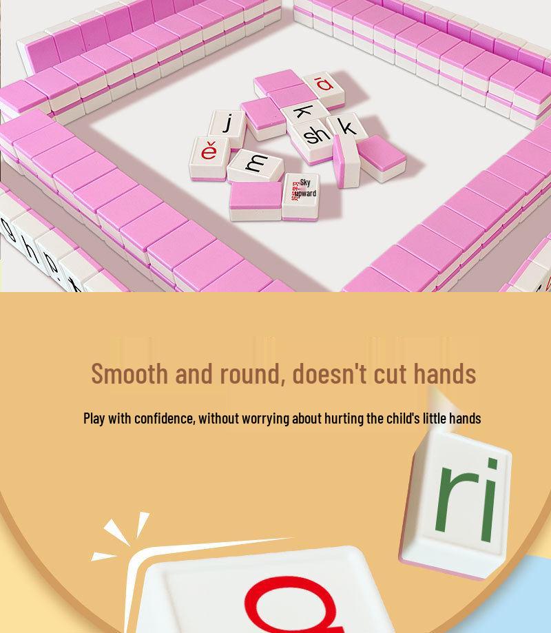 Pinyin Mahjong Tiles & Cards: Early Childhood Educational Learning Toy