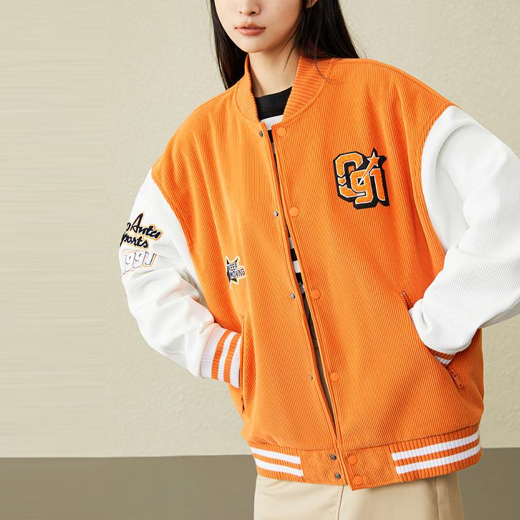 Anta FW22 Baseball Jacket Unisex Orange 152248604-3