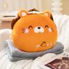Cute Pig Pig Big Goose Plush Toy Dual-Purpose Pillow Blanket Office Nap Pillow Soft Warm Hand Cover Pillow Small Blanket