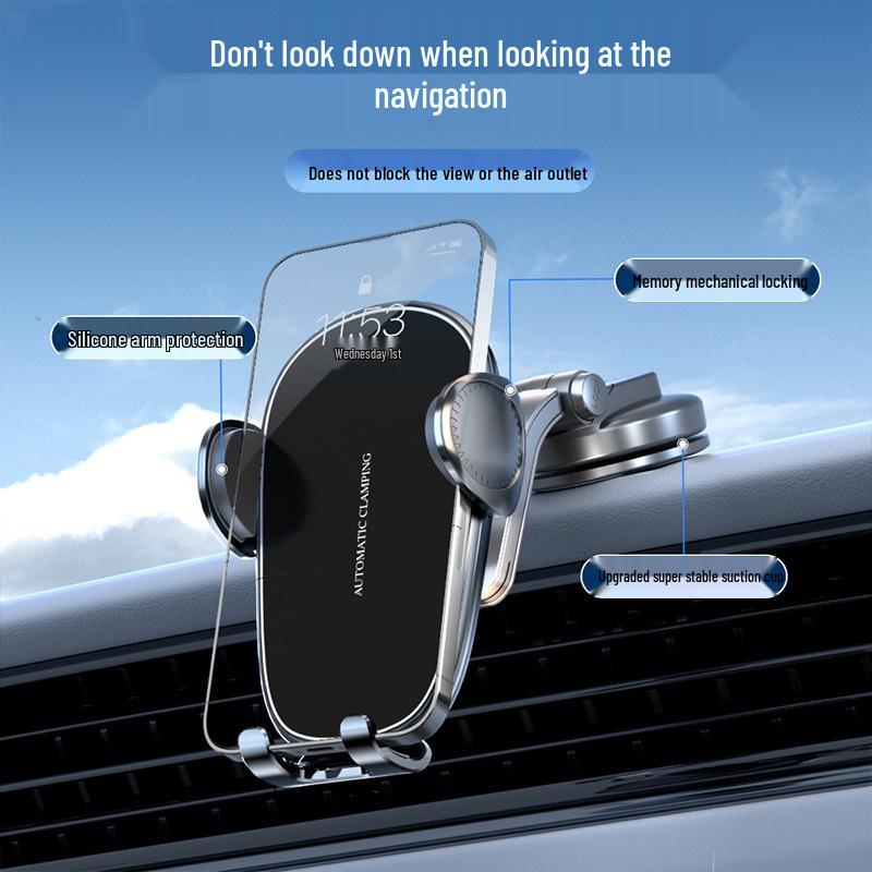 D6 Автомобильный держатель для телефона на воздуховоде - Премиальный механический кронштейн для навигации