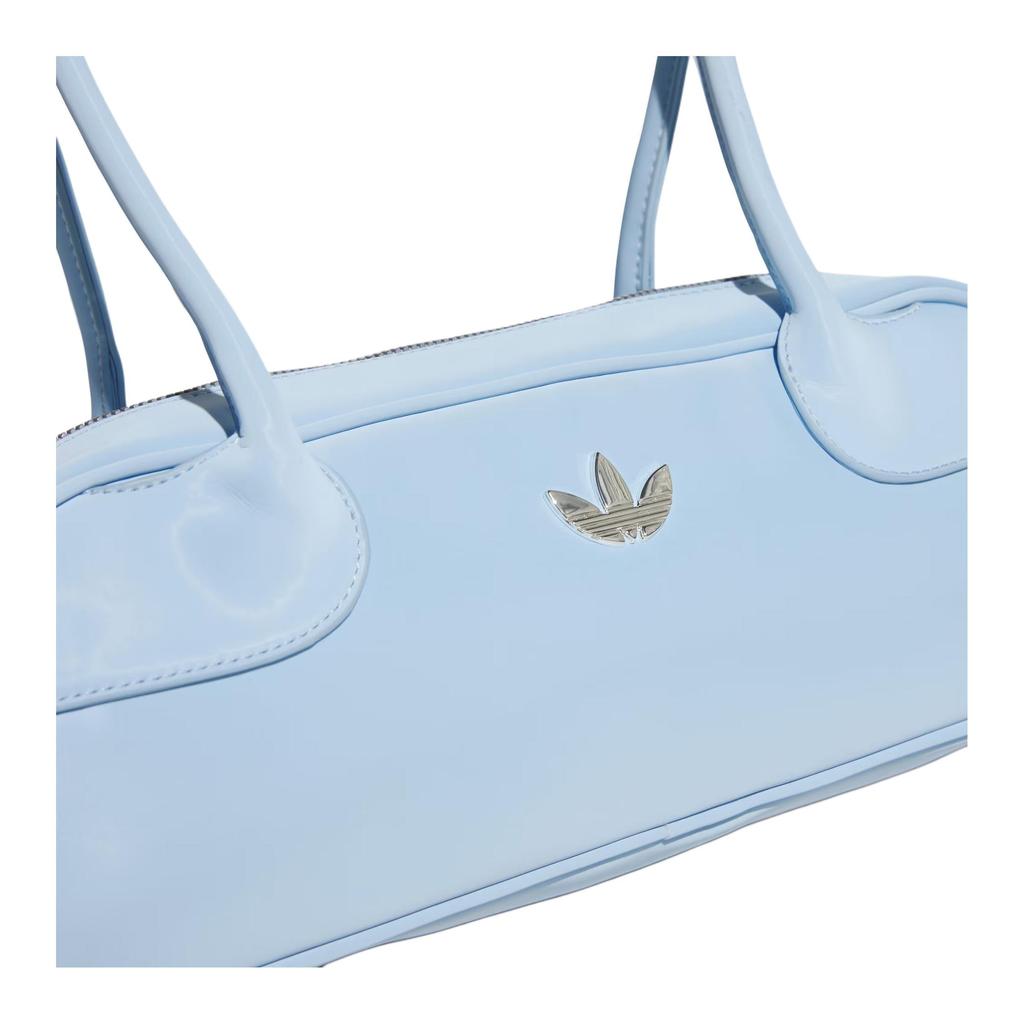 New Adidas Originals Matte Velour Polyurethane Baguette Bag Shoulder Bag Women's Blue KE4016
