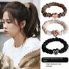 Heart Shape High Elastic Hair Rope Flannel Mini Hair Tie Durable Small Intestine Hair Band Girl's