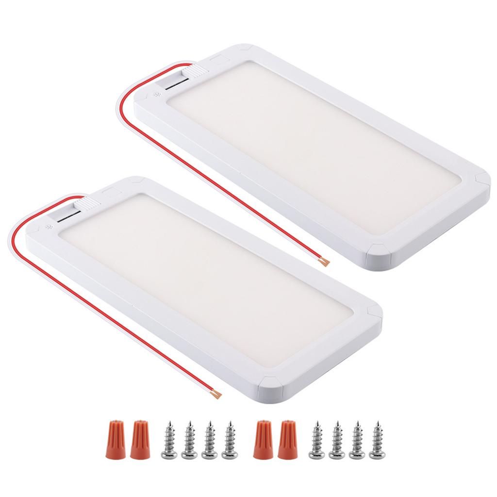 Аксессуары для внутреннего освещения потолков для караванов, 3-цветный светодиодный светильник с регулируемой яркостью, суперяркий для управления яркостью автодома