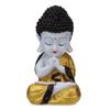 Полирезиновая статуэтка Будды Декоративная фигурка Маленький Будда-монах, (Золотой с каймой)