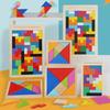 Tetris Tangram 3D Puzzle: Wooden Blocks for Children's Early Education & Cognitive Development