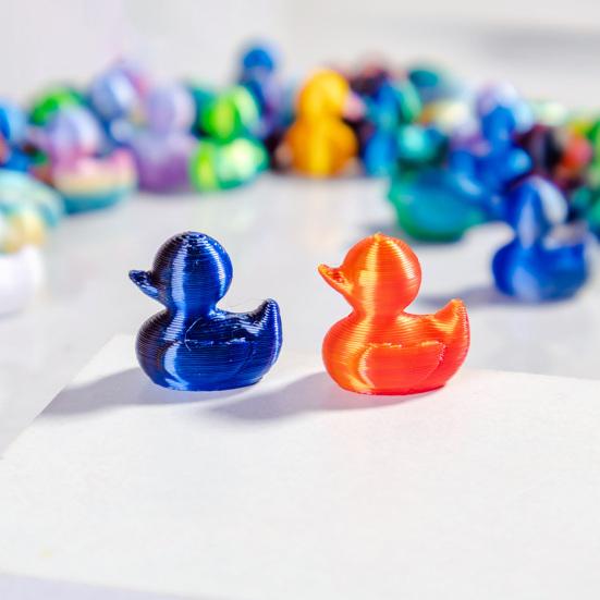 100Pcs 3D Printed Mini Duck Figures Realistic Design DIY Craft Mini Duck Figurine Fairy Tale Garden Decoration