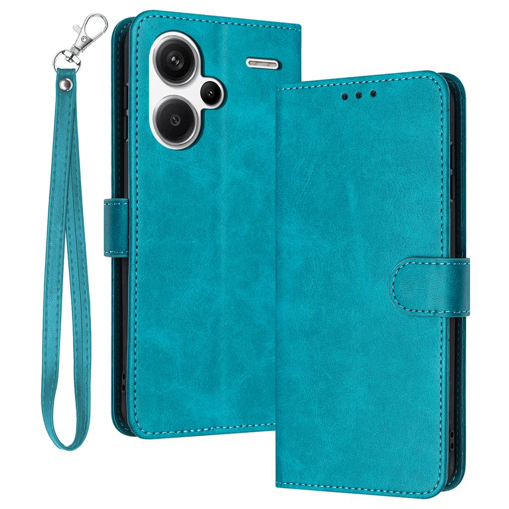 Для Xiaomi Redmi Note 13 Pro + 5G чехол с текстурой теленка и подставкой кожаный чехол-кошелек для телефона