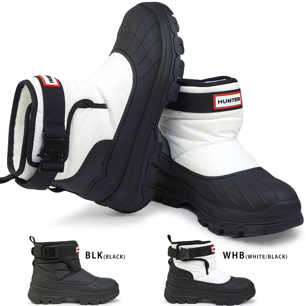 Hunter WFS2000NYR W Ботинки женские с короткой пряжкой, размер 6 UK, легкие, водостойкие, бело-черные, (25,0 см)