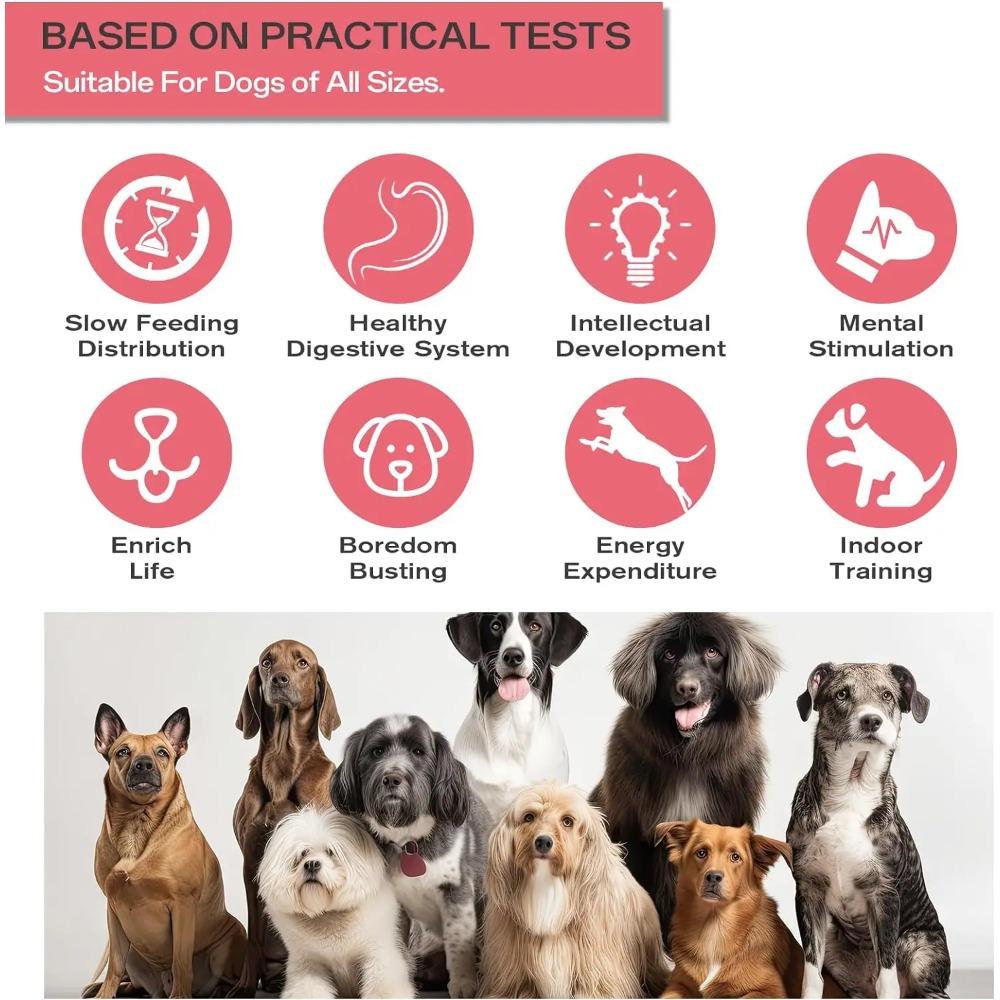 Игрушка-головоломка для собак Эллиптическая дорожка Катание на мяче Повышение интеллекта Дырявая еда Развитие хороших привычек Прочные интерактивные игрушки для домашних животных