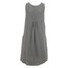 ON NISHIKI Women's Stylish and Cute Pull-On Apron, Long, One-Piece Apron with Pockets (Gray ML/wa005)