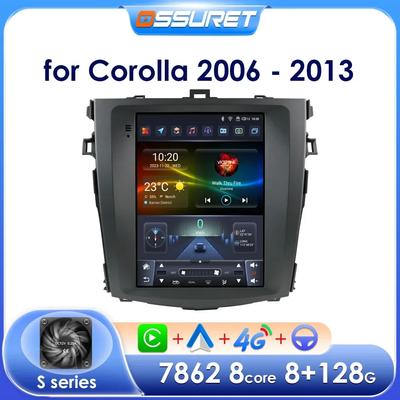 Android Car Radio для Toyota Corolla E140 2006 - 2013 Мультимедиа 9,7-дюймовый вертикальный экран Carplay Android Auto Intelligent Player Nav GPS RDS
