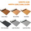 2.3M 2.4M 8 Styles Self-Adhesive EVA Foam Decking Sheet Faux Teak Synthetic Boat Marine Flooring Accessories Brown Gray Striped