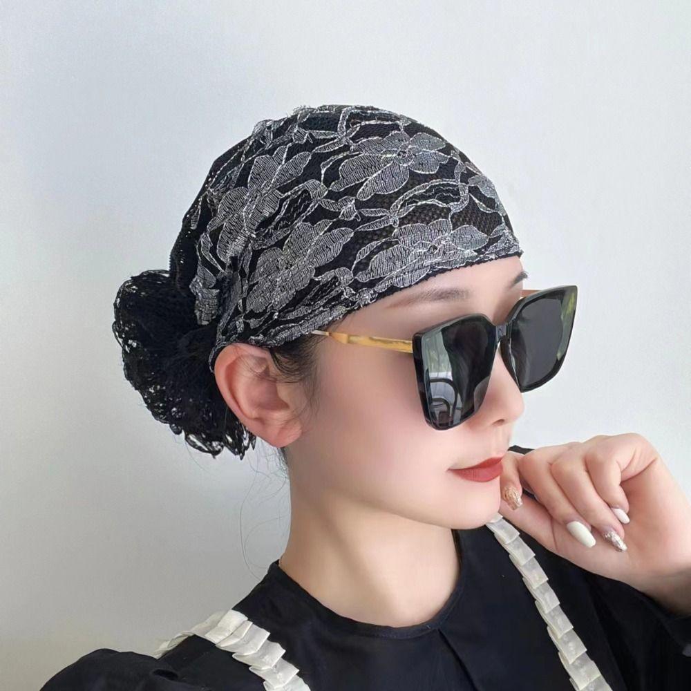 Дышащий платок на голову кружевной чехол для волос модная шапка-бини для женщин