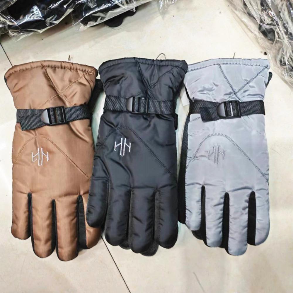 Мужские термоперчатки для улицы, лыжные, мотоциклетные, для езды на электромобиле, велосипедные, флисовые, более толстые