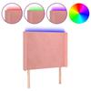 VidaXL LED Headboard Bedroom Furniture Single Bed Accessory Headboard Bed Frame Interior Pink 3123809