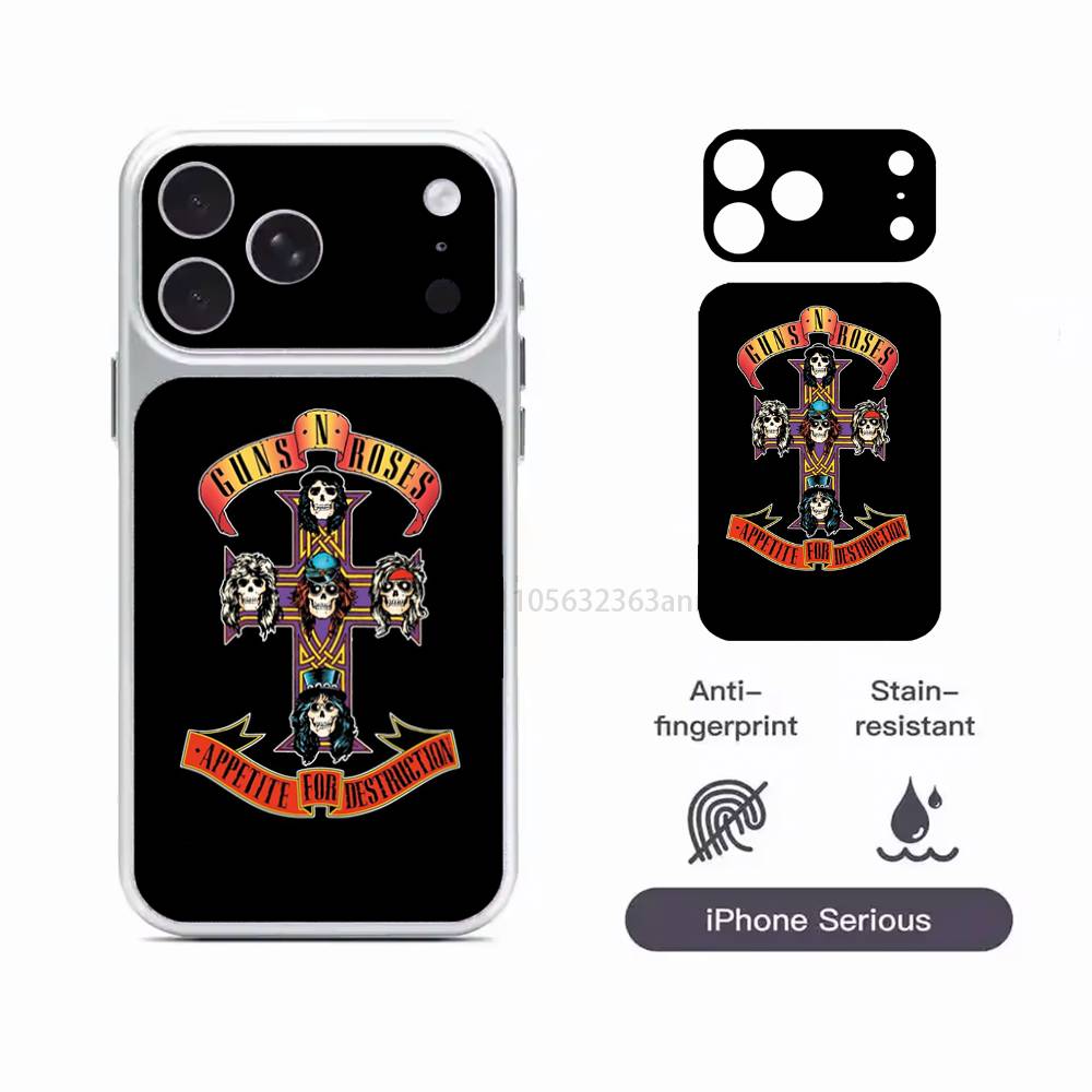 Band G-Guns N Roses HD/Matte Full Coverage Films For iPhone 17 Pro Max 17 Pro