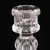 Vintage Glass Clear Candlestick Dinner Candle Holder Home Wedding Decorations