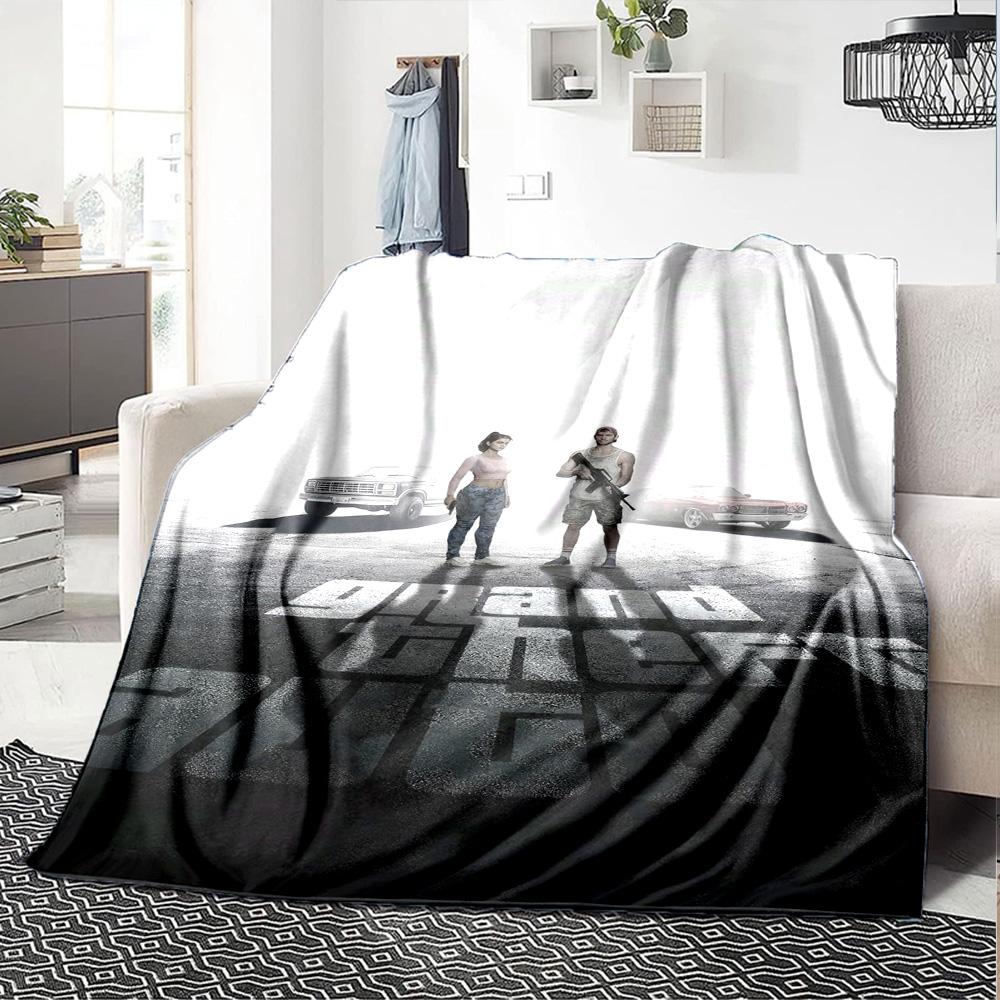 Gta Blanket Soft & Cozy Perfect for Bed Bedding Office Chair Four Seasons Universal Stylish Decor Unique Gift for Family and Friends Camping