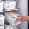 Fridge Storage Box Refrigerator Fresh Vegetable Fruit Boxes Drain Basket Storage Containers with Lid Kitchen Tools Organizer