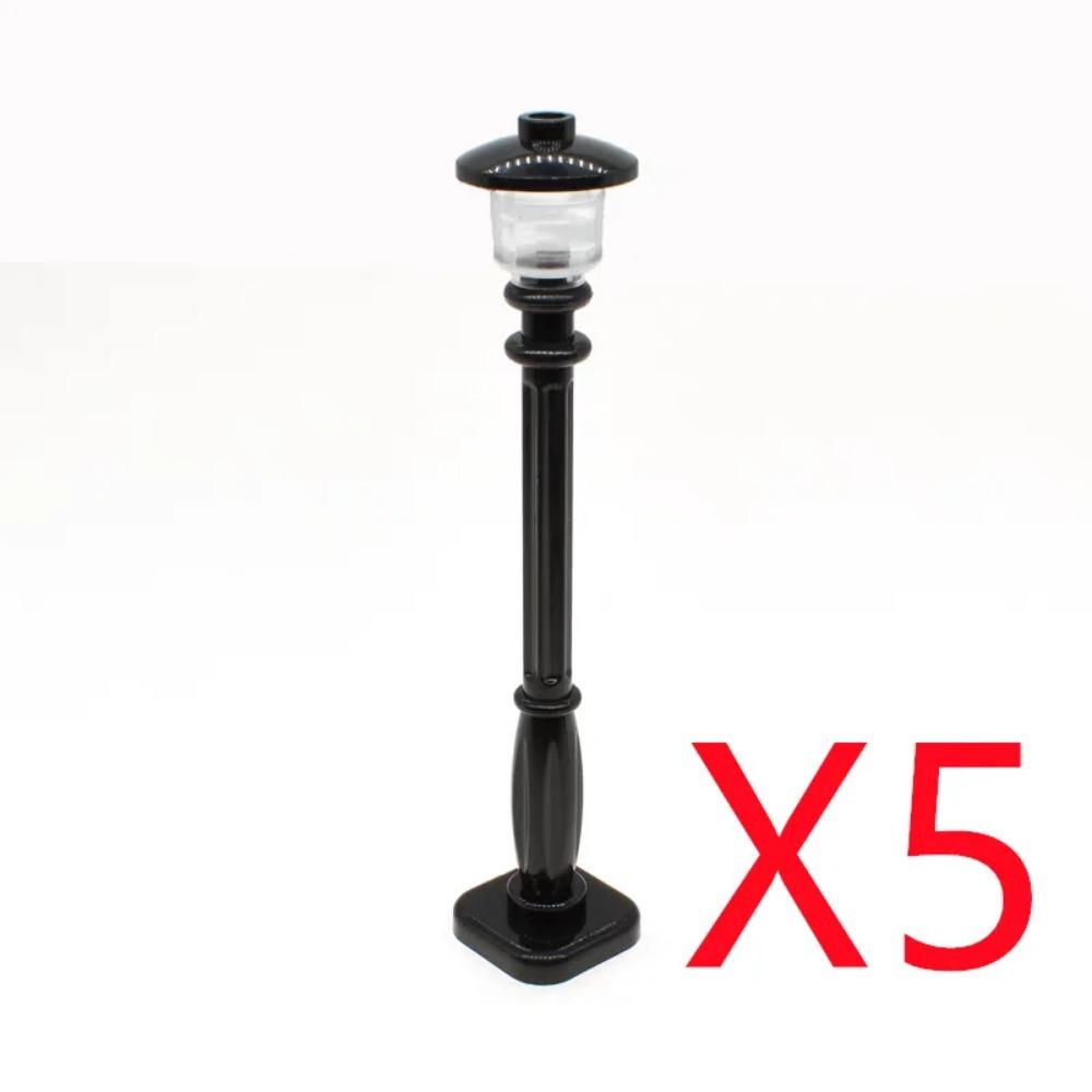 City Street Series Building Blocks Accessories Rail Transit Train Signal Light Railings Brick Toilet Flower Bed Phone Box Toy