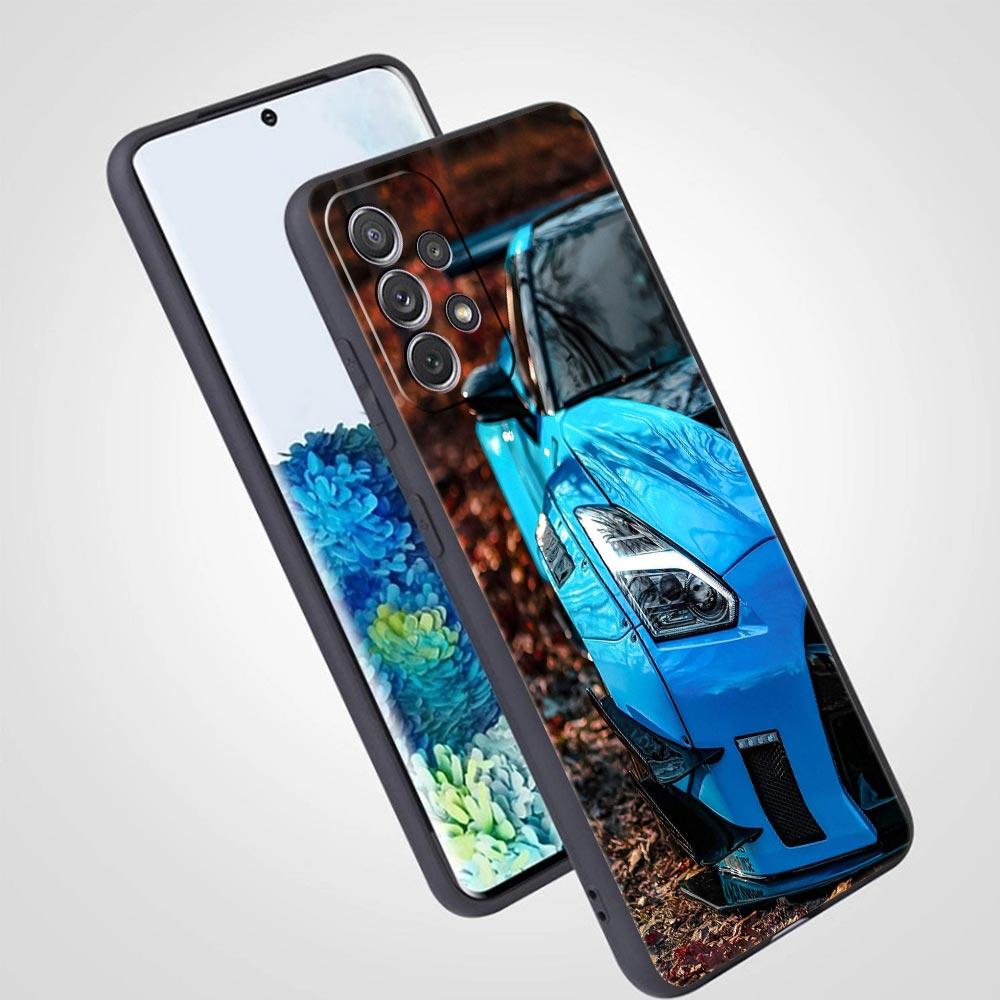 Синий Красный JDM Спортивный Чехол для Телефона Samsung Galaxy A17 A07 A55 A35 A25 A15 A05 A33 A31 A23 A21s A13 A41 A73 A53 A51 A71
