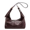 Soft Leather One Shoulder Messenger Bag Women's 2025 New Fashion Retro Dumpling Bag Large Capacity Tote Bag