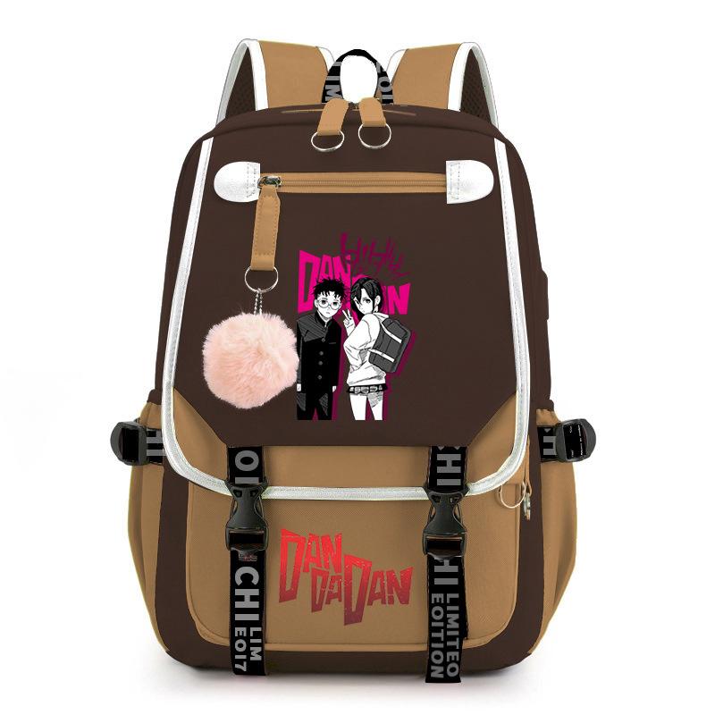 Новый тренд на смелые принты в стиле Dandadan, рюкзак для досуга большой вместимости для учеников средней школы