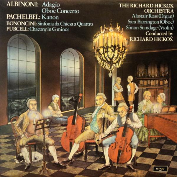 LP Запись ТОМАСО АЛЬБИНОНИ / ИОГАНН ПАХЕЛЬБЕЛЬ - Адажио - Концерт для гобоя / Канон / Si ZRG866 Argo 1977 UK Классика Б/У