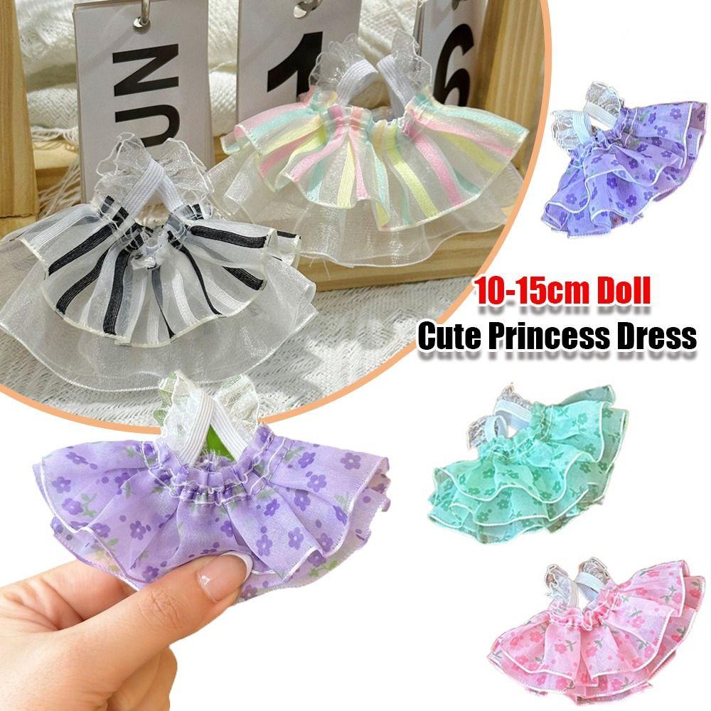 Cos Gift Doll Princess Dress DIY Plush Dolls Clothes Fashion Cotton Doll Clothes for 10-15cm Doll