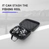 Профессиональная спиннинговая катушка для зимней рыбалки, защитная сумка для катушки, рыболовная катушка, искусственная кожа, гладкая молния, мягкая противоударная губка, набивка, рыболовные аксессуары