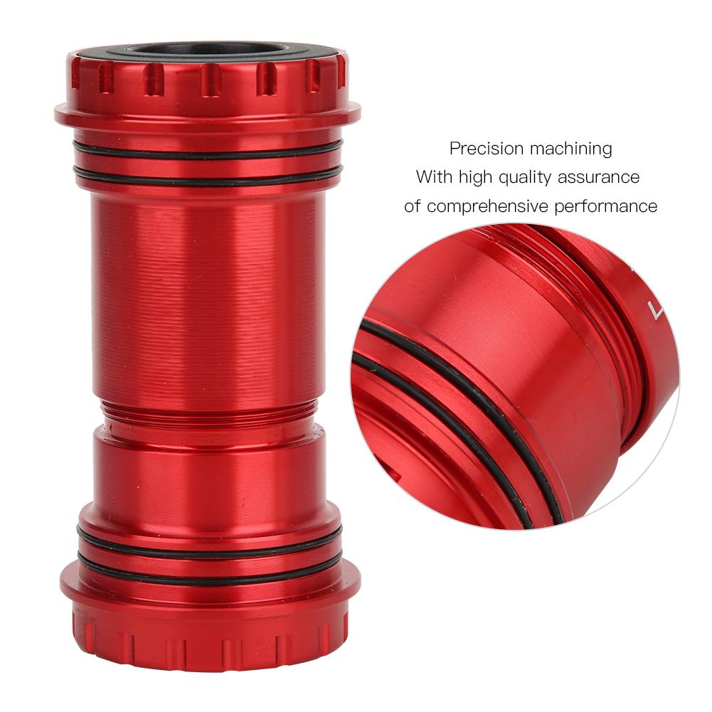 BB30 Alloy Bike Integrated Thrd Screw In Locking Bring Bottom Bracket Crankset   Accessory(Black )