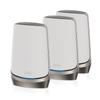 NETGEAR Orbi WiFi6E 6 ГГц совместимый AXE11000 четырехдиапазонный Mesh WiFi набор из 3 беспроводных маршрутизаторов LAN 11ax RBKE963 бесплатная 3-летняя гарантия оснащен 10G WAN