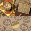 10pcs Kraft Paper Love Baking Seal Paste Packaging Labels Decorative StickersMinimalist and Beautiful Suitable for All Occasions