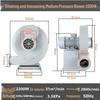 Medium Pressure 220V Industrial Centrifugal Blower for Dust Extraction and Combustion Assist