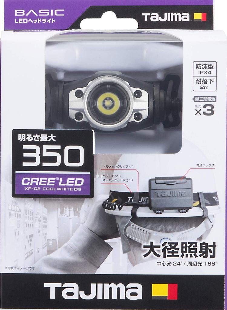 Светодиодная фара Tajima LED серебристая яркость до 350лм LE-F351D-S