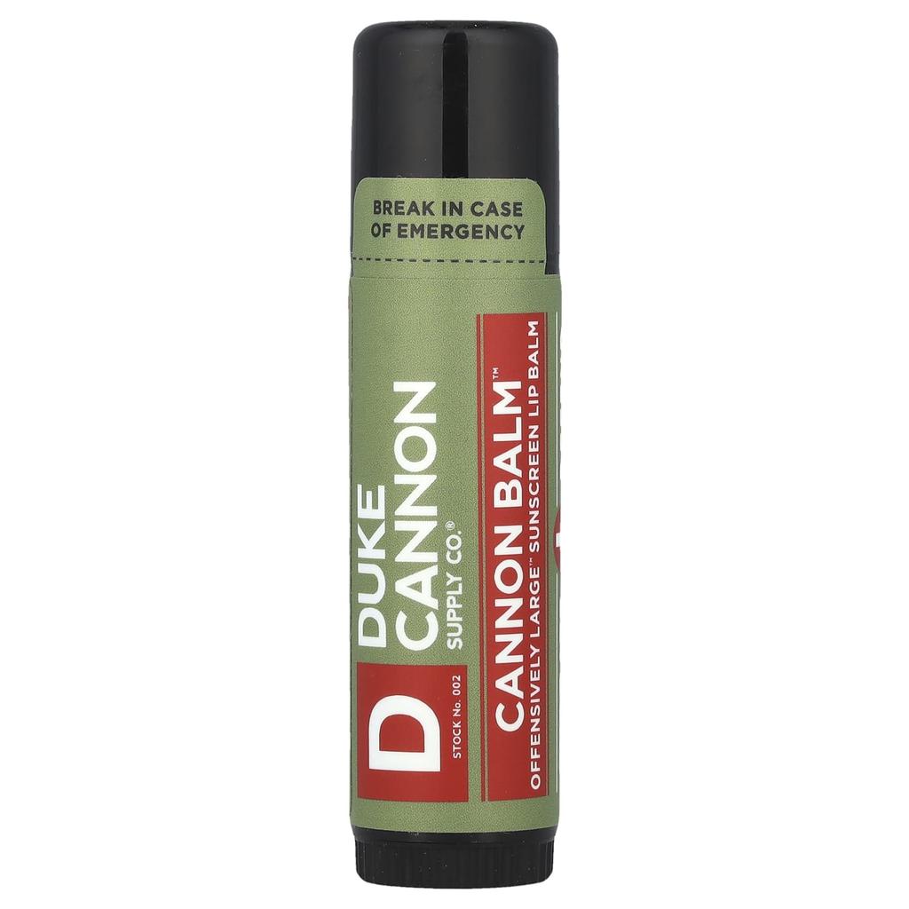 Duke Cannon Supply Co. Cannon Balm™, Offensically Large™ солнцезащитный бальзам для губ, SPF 15, 0,56 унции (17 г)