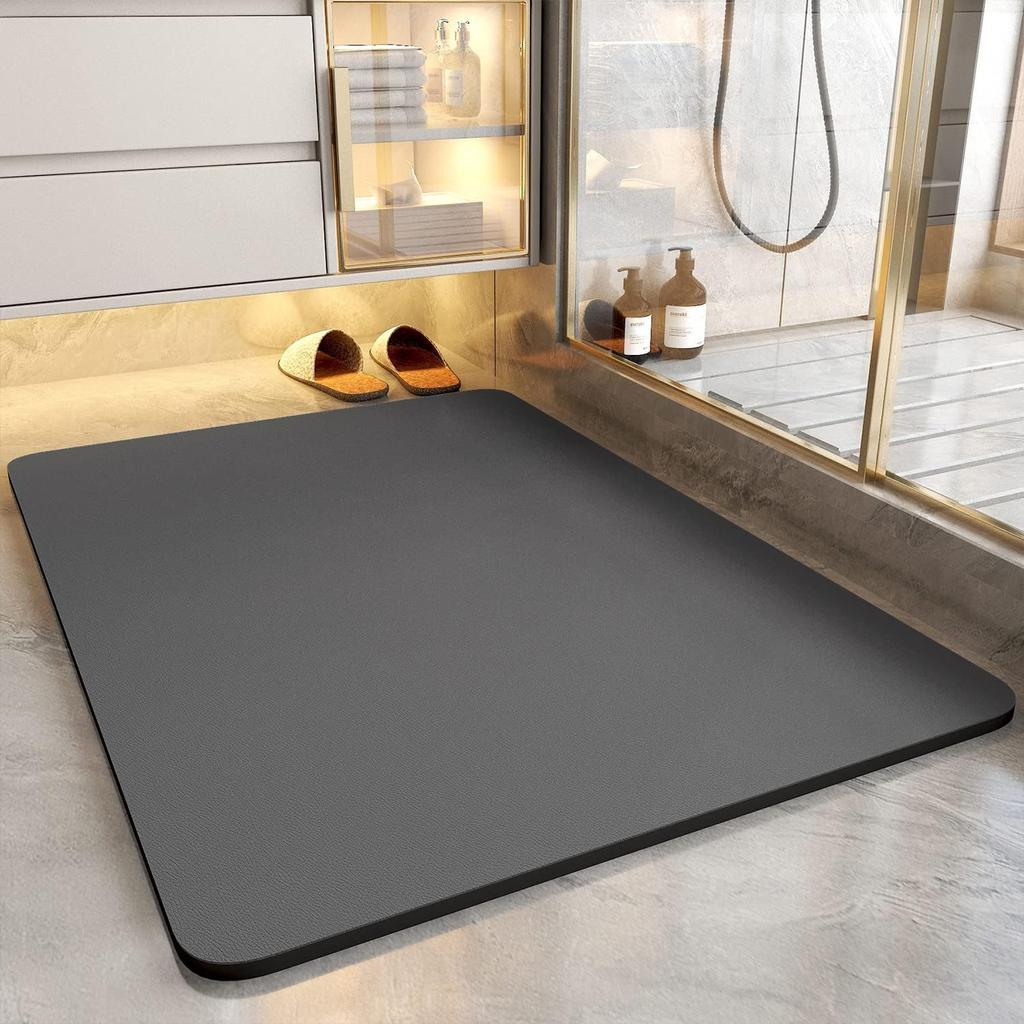 Простой коврик из диатомовой грязи, нескользящий коврик для туалетной двери, бытовой впитывающий коврик, коврик для ног в ванной, коврик для туалета в ванной