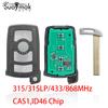Car Remote Key For BMW 7 Series E65 E66 CAS1 System 315/433/868Mhz ID46 PCF7945 Chip Replacement Auto Smart Control
