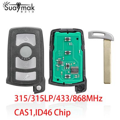 Автомобильный дистанционный ключ для BMW 7 серии E65 E66 CAS1, система 315/433/868 МГц ID46 PCF7945, замена чипа, автоматическое интеллектуальное управление