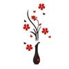 Diy Vase Flower Tree Crystal Arcylic 3D Наклейки На Стены Наклейки Домашний Декор И Кухонные Принадлежности Обои Наклейки На Стены Украшения Дома