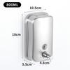 ZK20 800ml Wall Mount Manual Soap Dispenser Stainless Steel Commercial Soap Dispenser Refillable Liquid Soap Dispenser