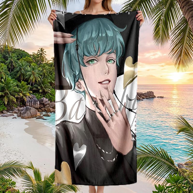 Kpop Hunter Fashion Beach Towel: Ideal for Summer Adventures Soft, absorbent and quick drying suitable for swimming and bathing