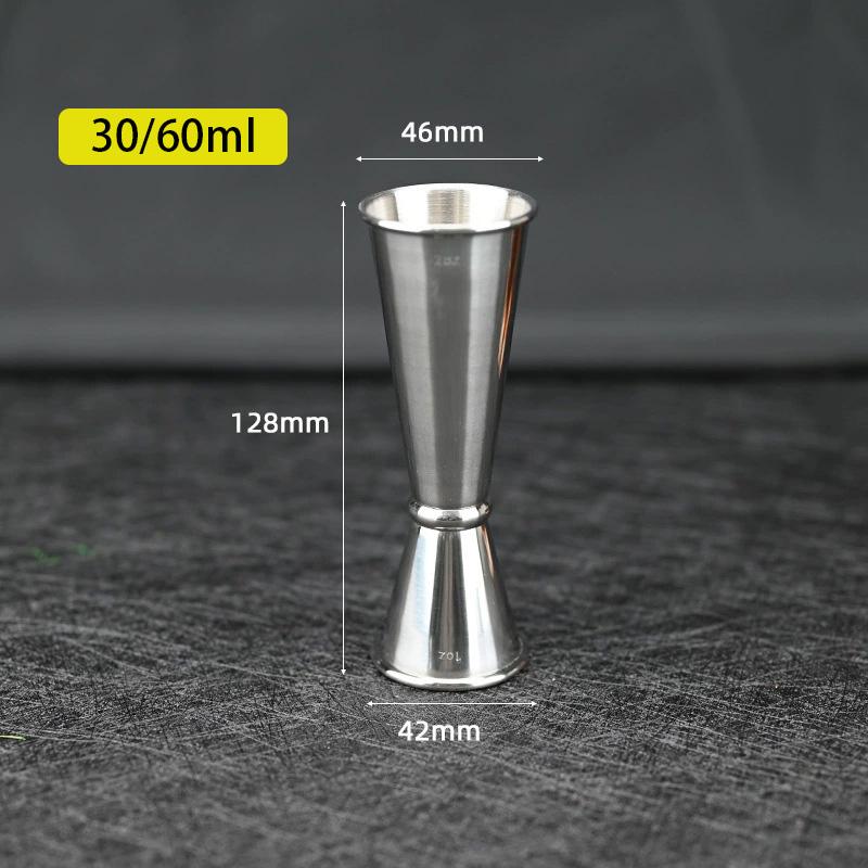 1pc Liquid Measuring Cup Stainless Steel Measure Cup Cocktail Spirit Jigger Mixed Beaker Measure Cup Kitchenware Bar Accessories