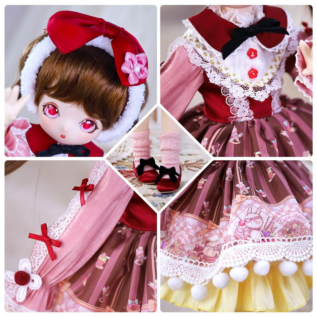 ICY Fortune Days Масштабная BJD Аниме Подвижная Подарок для детей от 8 лет Кукла 1/4, Стиль, Раскрашенная, Фигурка, (Энни)