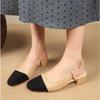 Fashion Women Shoes Woman Dress Shoes Mid Heel Square Head Wedding Party Sandals Casual Shoes