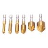 6Pcs Countersink Drill Bit Hex Shank Set Metal 90 Degree 6mm?19mm Chamfer Tool Accessory