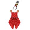 Infant Baby Girls Showman Ringmaster Circus Cosplay Costume Sequined Bowknot Romper Halloween Party Outfit Dress Up Clothing